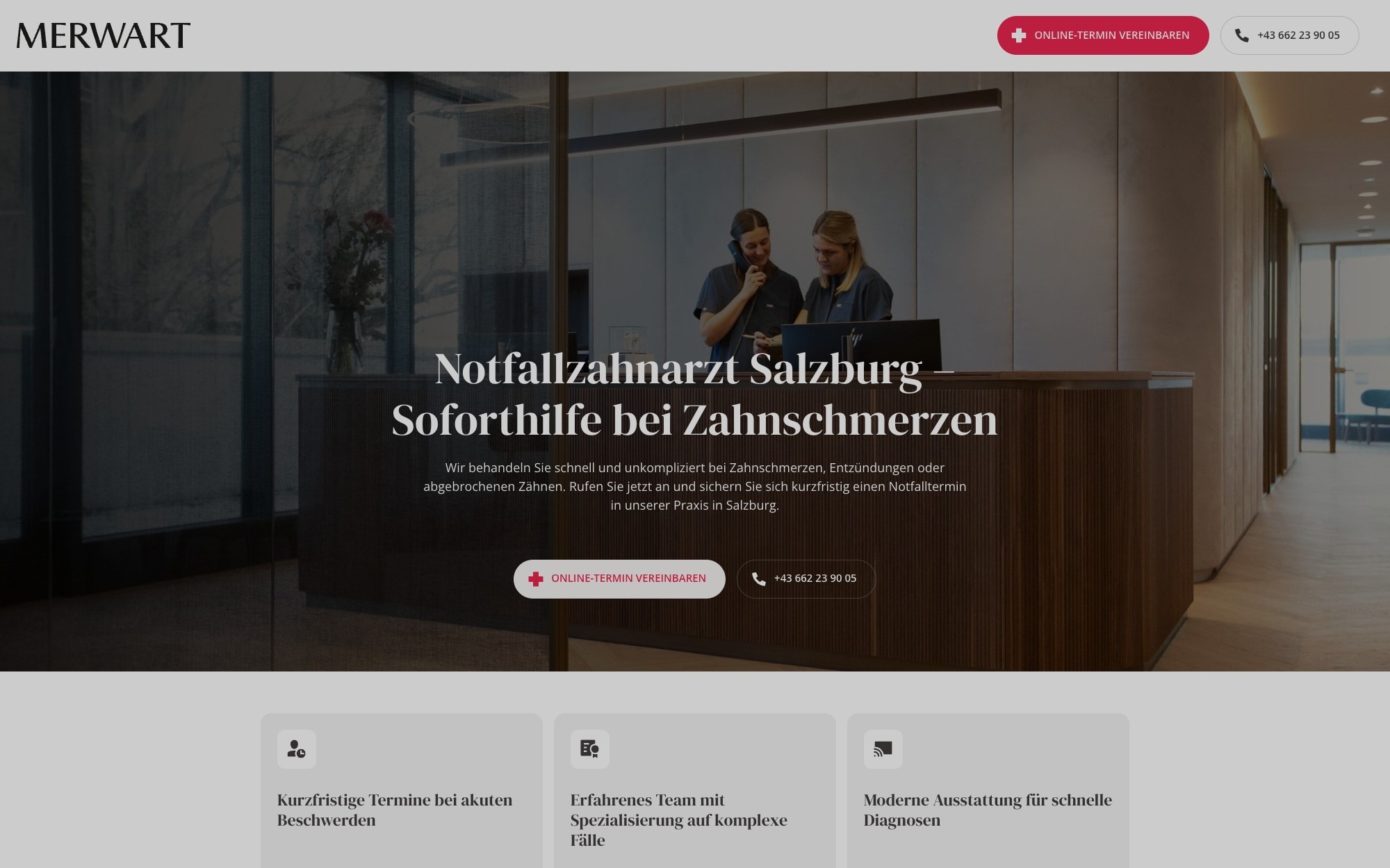 Screenshot merwart.at